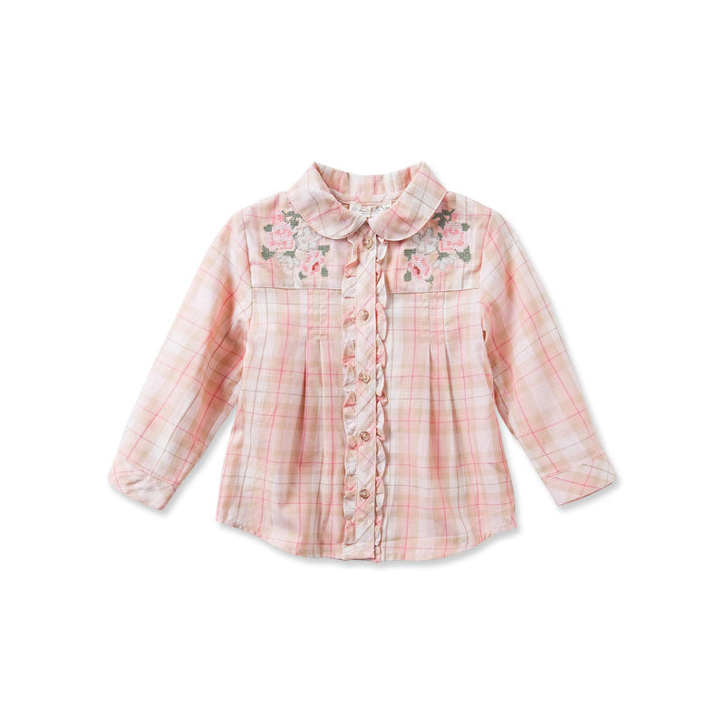 Elizabeth Vintage Plaid Button-Up