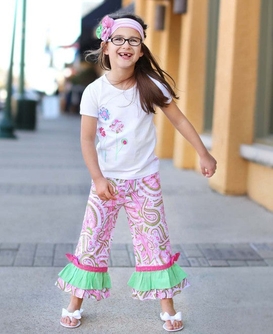 Ashlyn Ruffle Capris