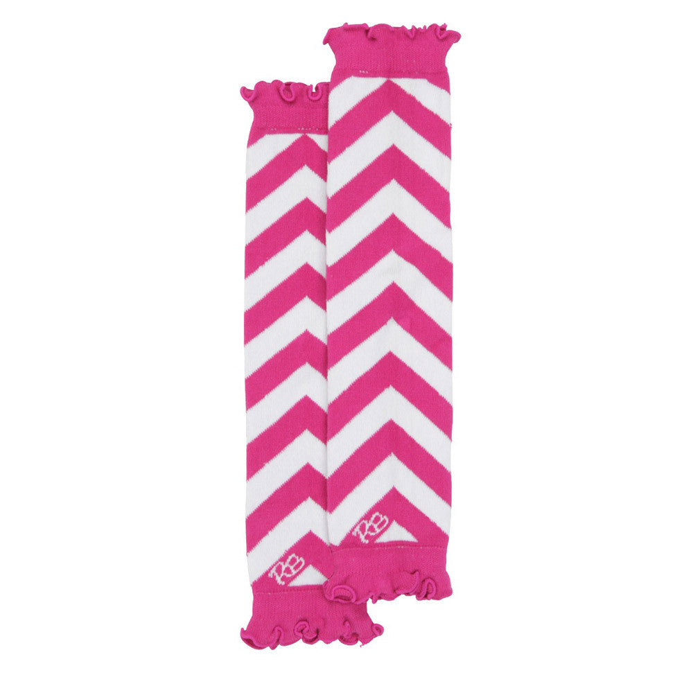 Blue Woven Bloomer + Pink Chevron Legwarmer Set