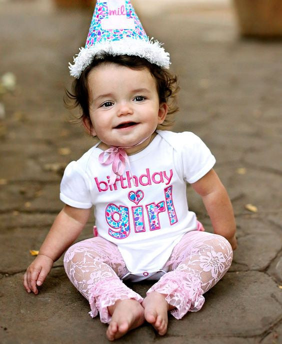 Girls First Birthday Bodysuit