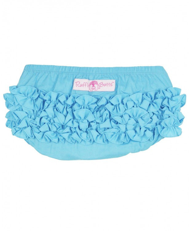 Blue Woven Bloomer + Bow Legwarmer Set