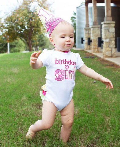 Girls First Birthday Bodysuit