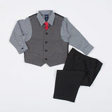 Toddler Boys Henry Herringbone Formal Vest