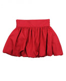 Girls Red Sateen Bubble Skirt